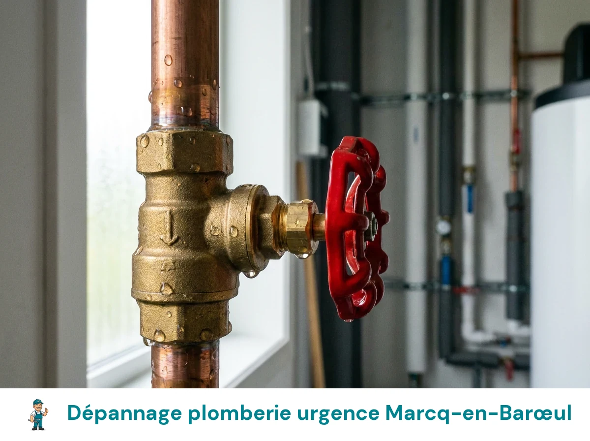 Dépannage plomberie urgence à Marcq-en-Barœul