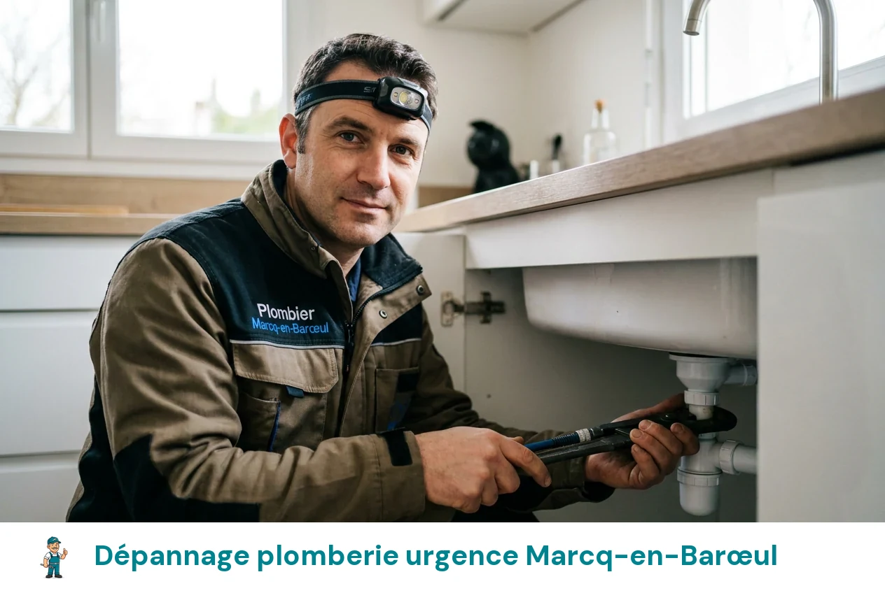 Dépannage plomberie urgence à Marcq-en-Barœul