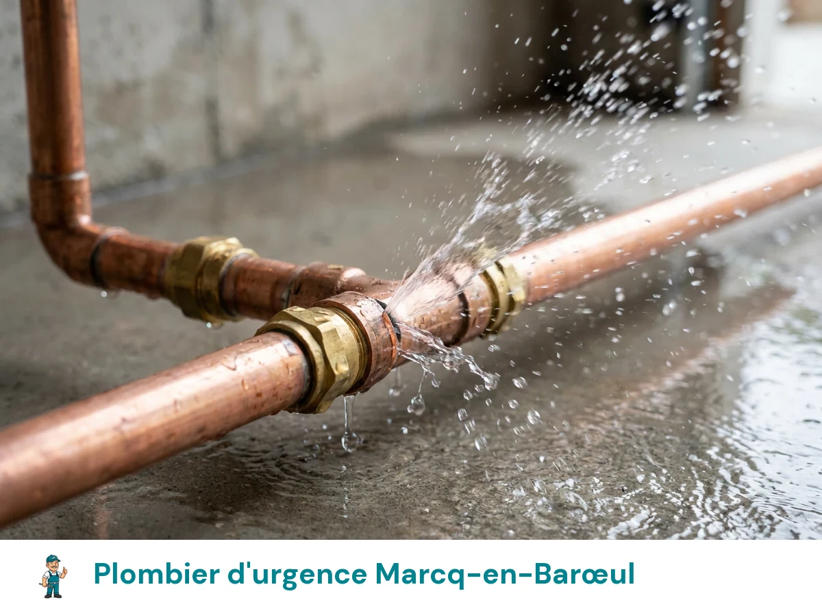 Plombier d'urgence à Marcq-en-Barœul