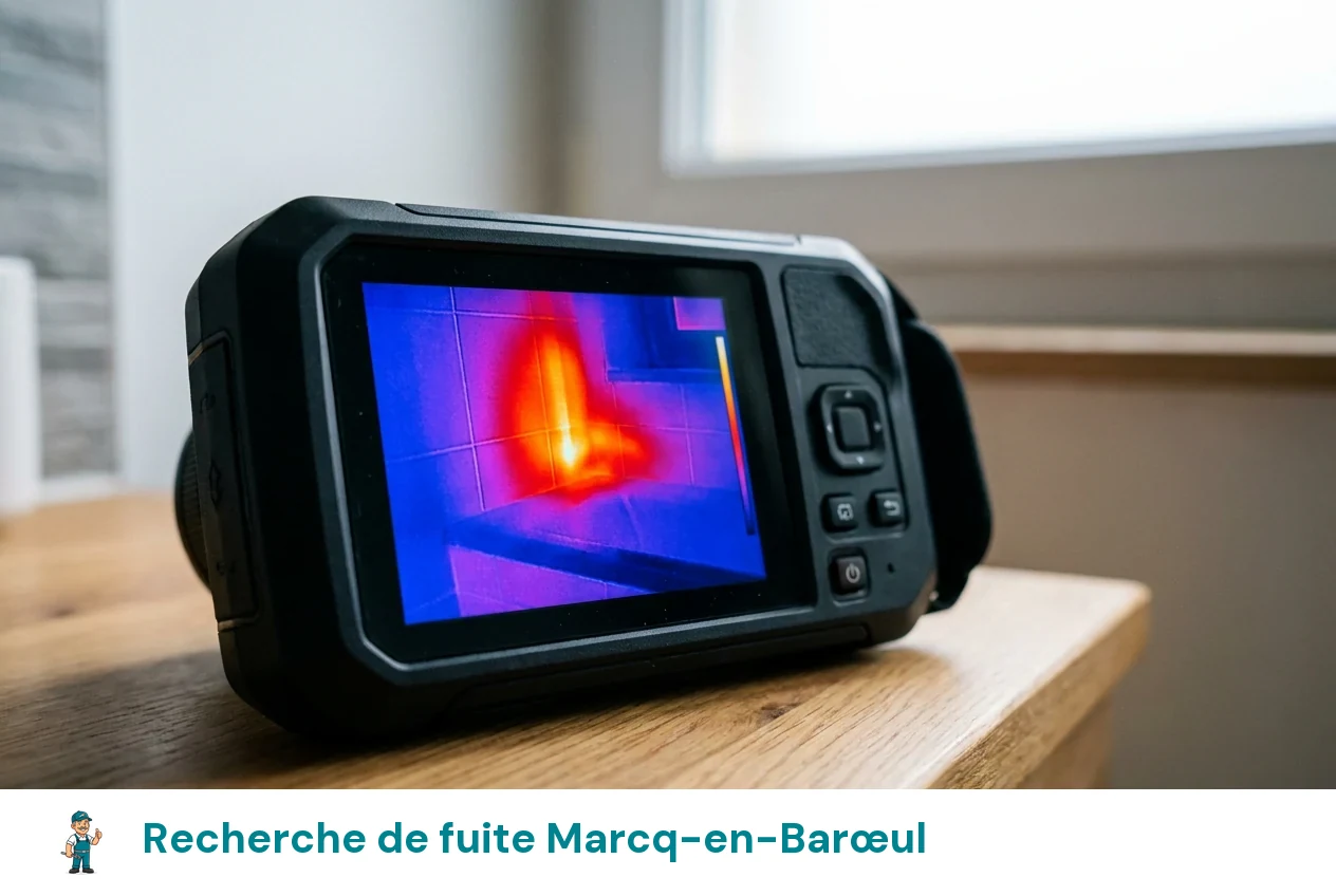 Recherche de fuite à Marcq-en-Barœul