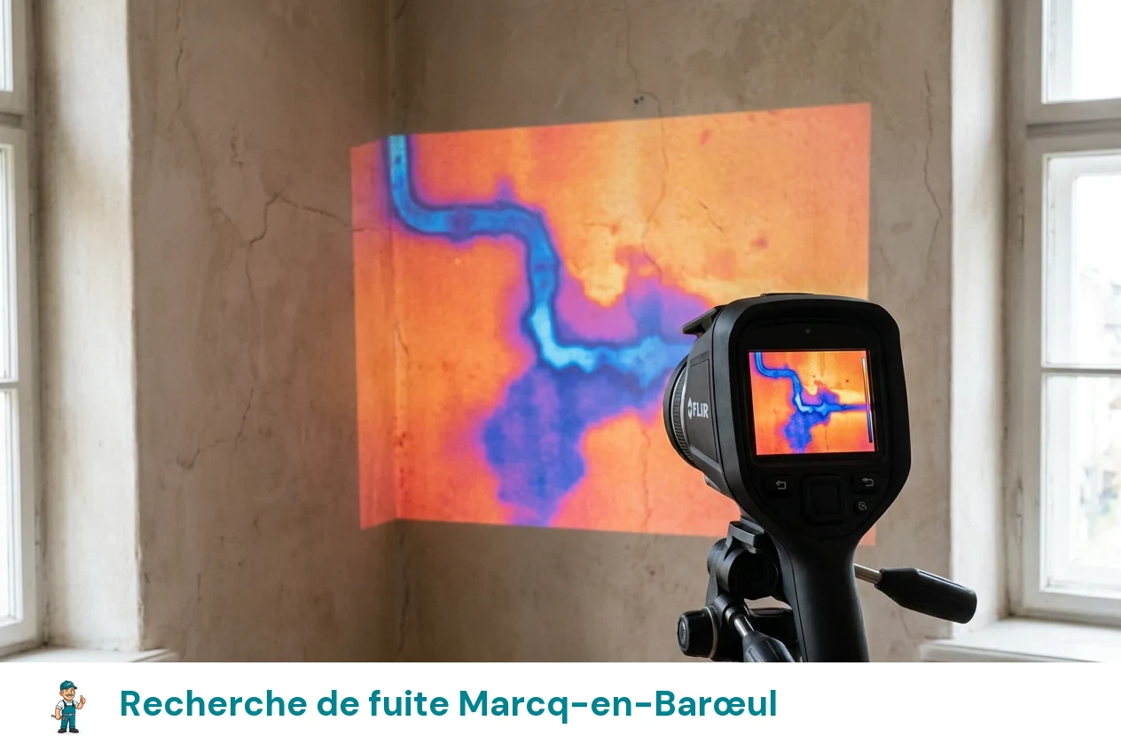 Recherche de fuite à Marcq-en-Barœul