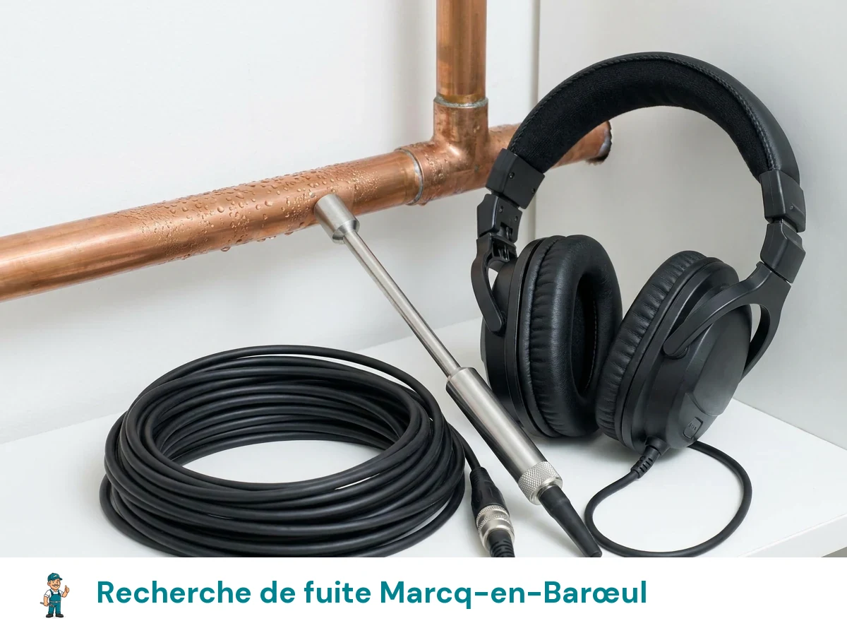 Recherche de fuite à Marcq-en-Barœul