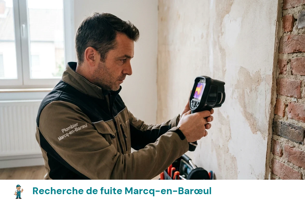Recherche de fuite à Marcq-en-Barœul