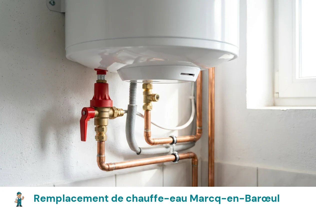 Remplacement de chauffe-eau à Marcq-en-Barœul