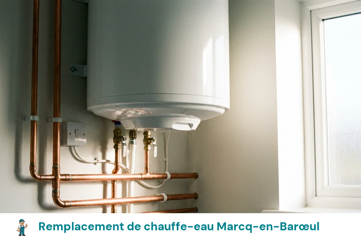 Remplacement de chauffe-eau à Marcq-en-Barœul