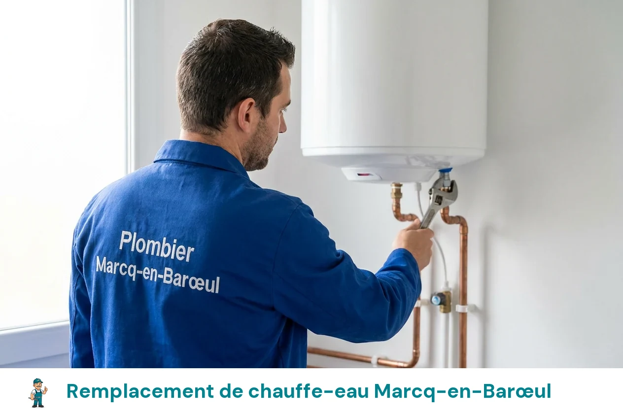 Remplacement de chauffe-eau à Marcq-en-Barœul
