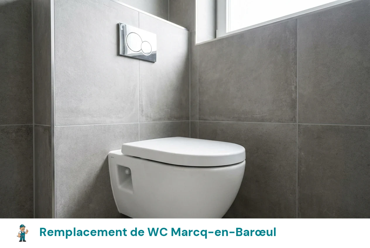 Remplacement de WC à Marcq-en-Barœul
