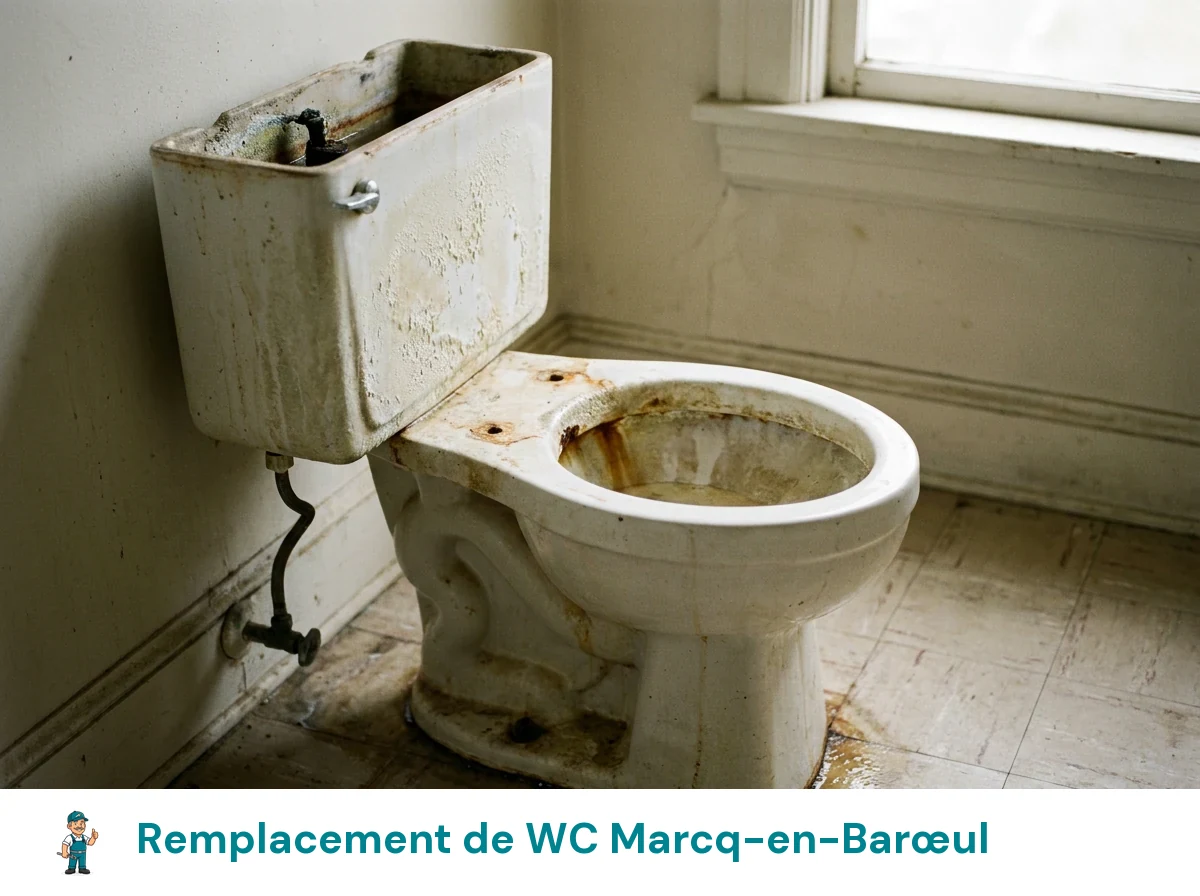 Remplacement de WC à Marcq-en-Barœul