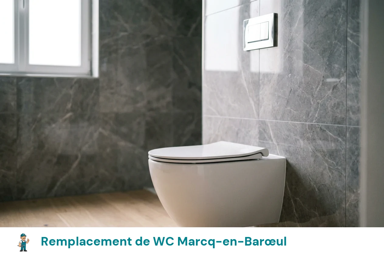Remplacement de WC à Marcq-en-Barœul