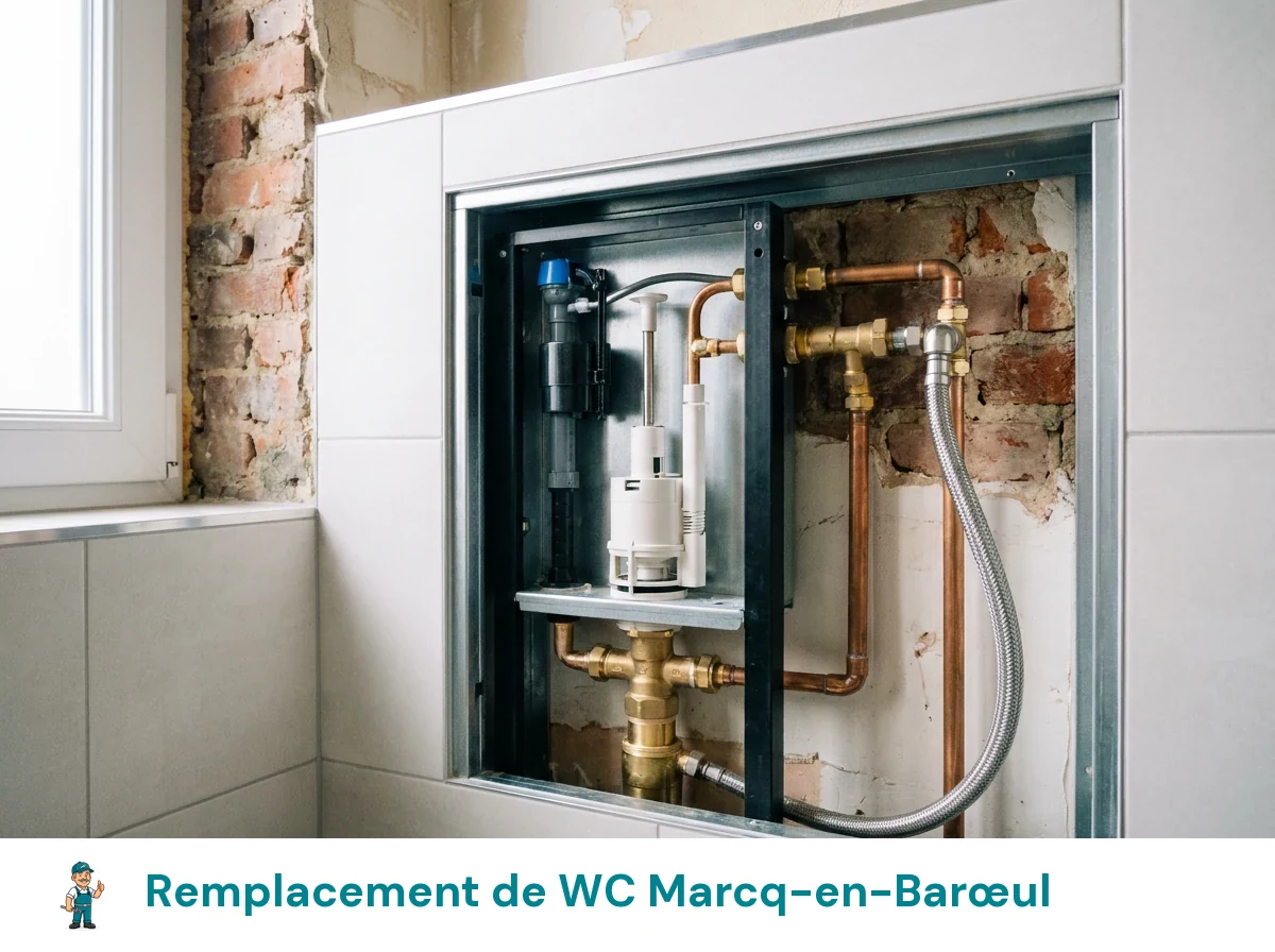 Remplacement de WC à Marcq-en-Barœul